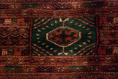 12x12.5 Vintage Fine Bokhara Square Carpet // ONH Item mc001500 Image 8