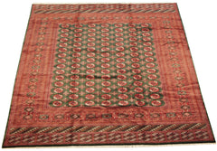 12x12.5 Vintage Fine Bokhara Square Carpet // ONH Item mc001500 Image 20