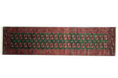 2.5x10 Vintage Fine Bokhara Rug Runner // ONH Item mc001501