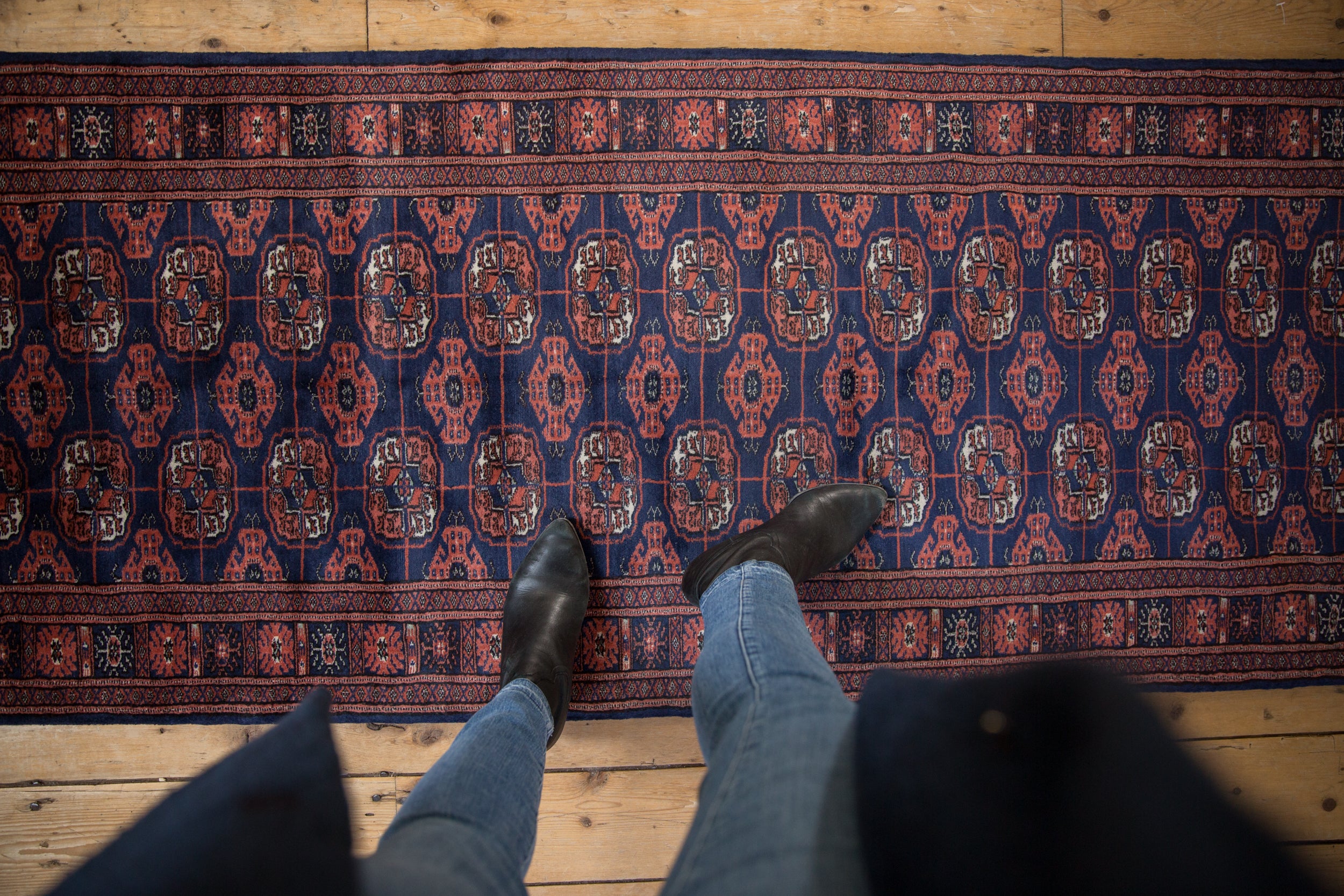 2.5x12 Vintage Fine Bokhara Rug Runner // ONH Item mc001508 Image 1