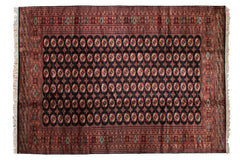 10x14 Vintage Fine Bokhara Carpet // ONH Item mc001511