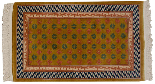 3x5 Vintage Art Deco Rug // ONH Item mc001512