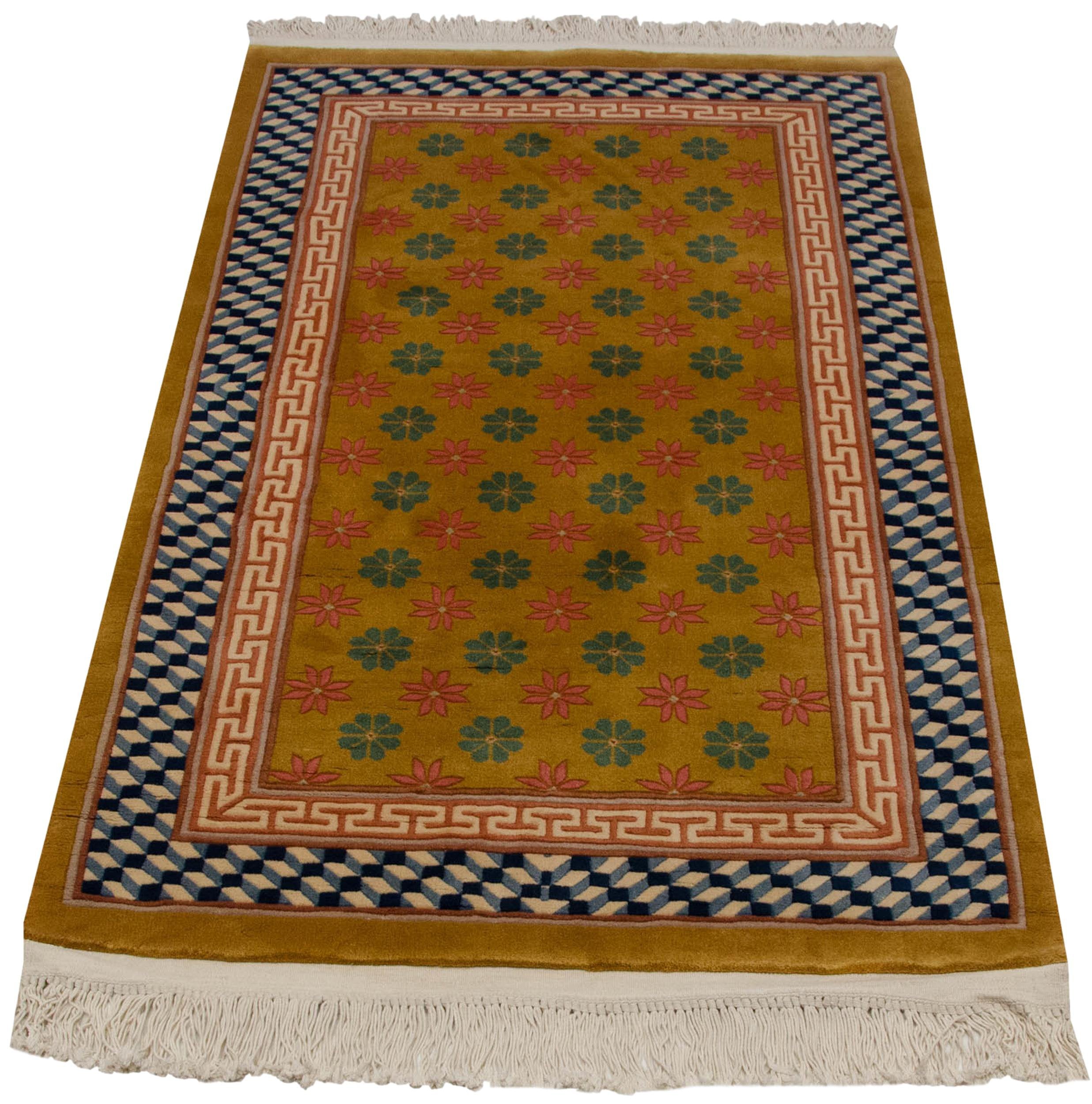 3x5 Vintage Art Deco Rug // ONH Item mc001512 Image 1