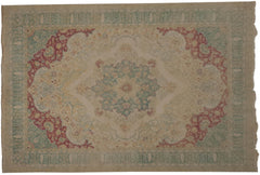 6x9 Vintage Distressed Bulgarian Kerman Design Carpet // ONH Item mc001514 Image 5