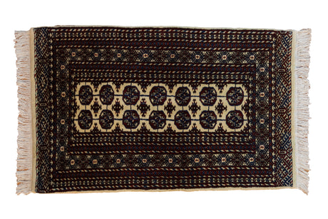 3x5 Vintage Indian Bokhara Design Rug // ONH Item mc001515