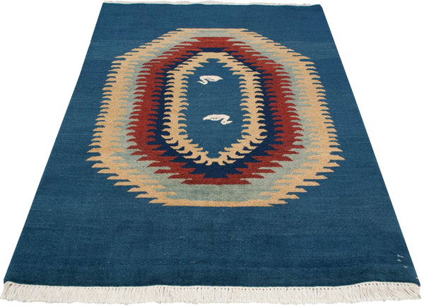 4x6 Vintage Indian Qashqai Design Rug // ONH Item mc001517 Image 2