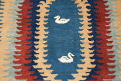 4x6 Vintage Indian Qashqai Design Rug // ONH Item mc001517 Image 5