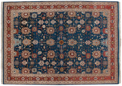 10x13.5 Vintage Indian Sultanabad Design Carpet // ONH Item mc001518