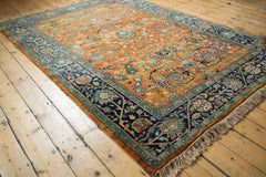 6x9 Vintage Tea Washed Indian Bijar Design Carpet // ONH Item mc001521 Image 2