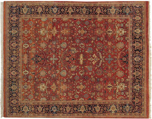 8x10 Vintage Indian Mahal Design Carpet // ONH Item mc001522