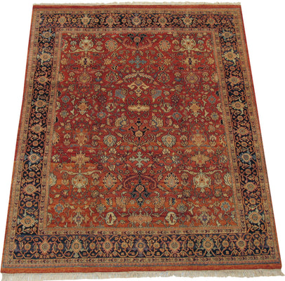 8x10 Vintage Indian Mahal Design Carpet // ONH Item mc001522 Image 1