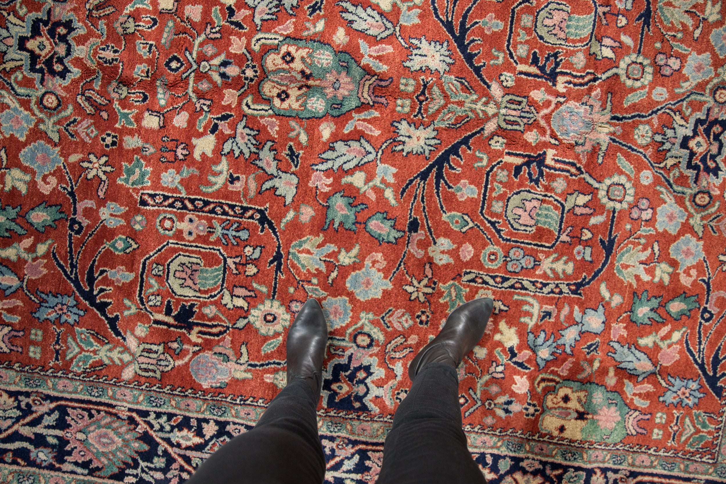 7x9 Vintage Indian Bijar Design Carpet // ONH Item mc001523 Image 1