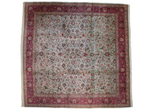 11.5x12 Vintage Tabriz Square Carpet // ONH Item mc001526