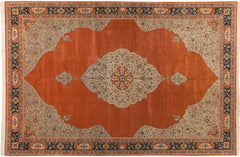 14x21 Vintage Bulgarian Tabriz Design Carpet // ONH Item mc001527