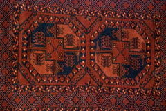 2.5x4.5 Vintage Pakistani Ersari Design Rug // ONH Item mc001531 Image 8