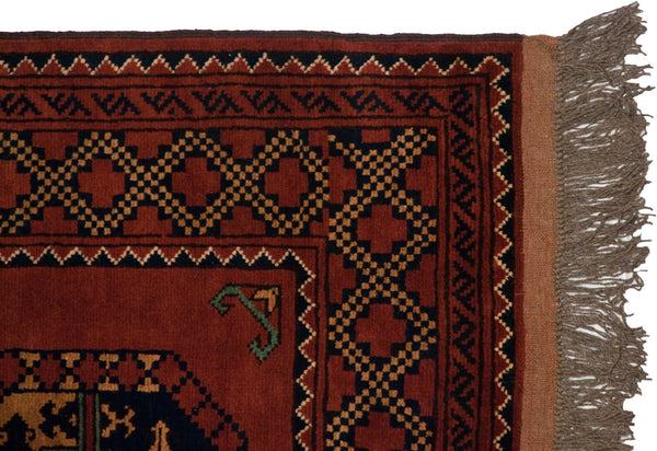 3x10.5 Vintage Pakistani Ersari Design Rug Runner // ONH Item mc001538 Image 4