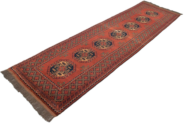 3x10.5 Vintage Pakistani Ersari Design Rug Runner // ONH Item mc001538 Image 7