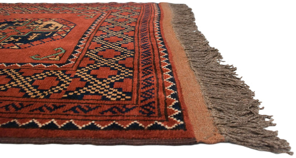 3x10.5 Vintage Pakistani Ersari Design Rug Runner // ONH Item mc001538 Image 8