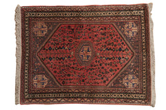 3.5x4.5 Vintage Abadeh Square Rug // ONH Item mc001543