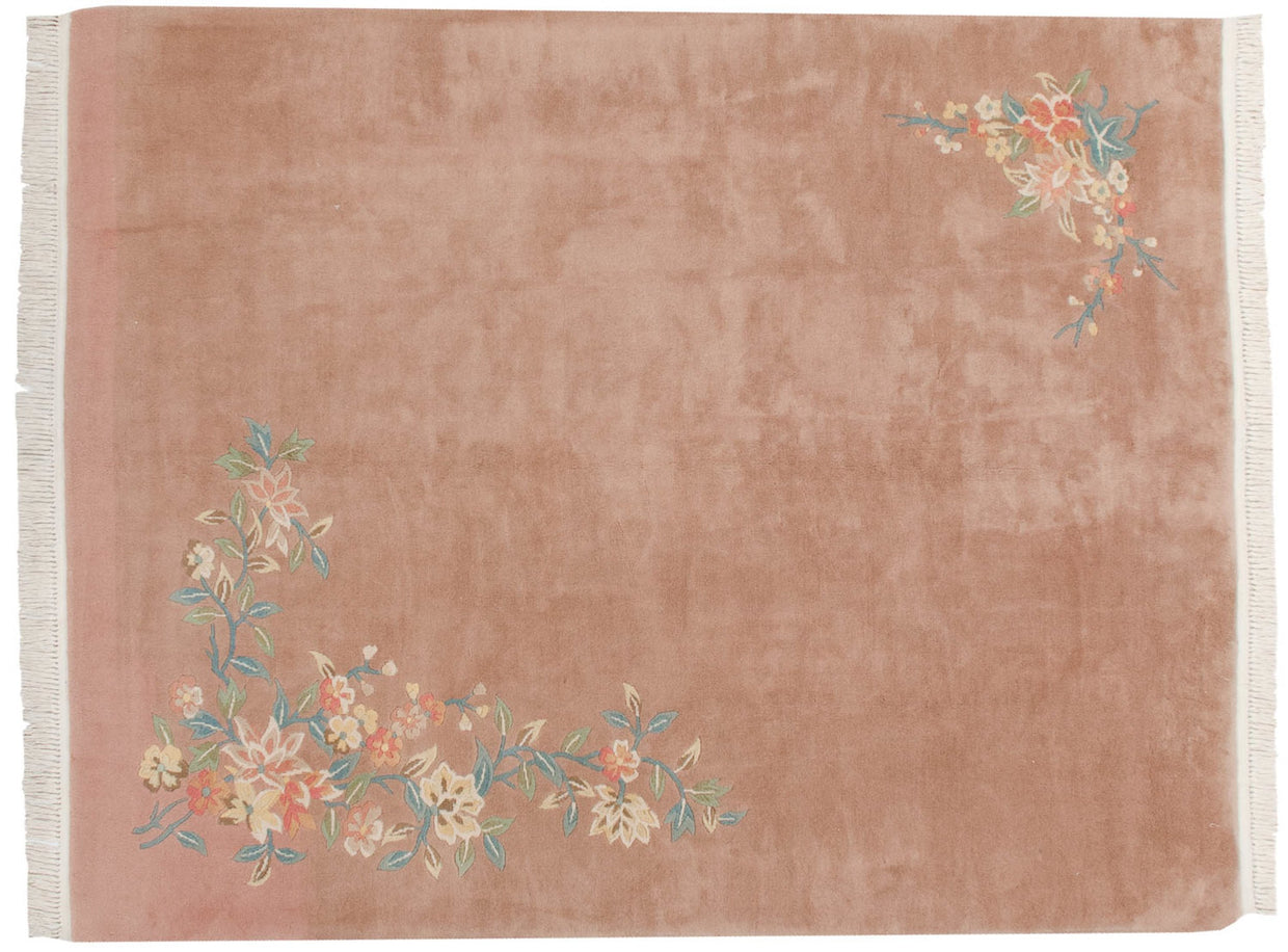 8x10 Vintage Japanese Art Deco Design Carpet // ONH Item mc001550