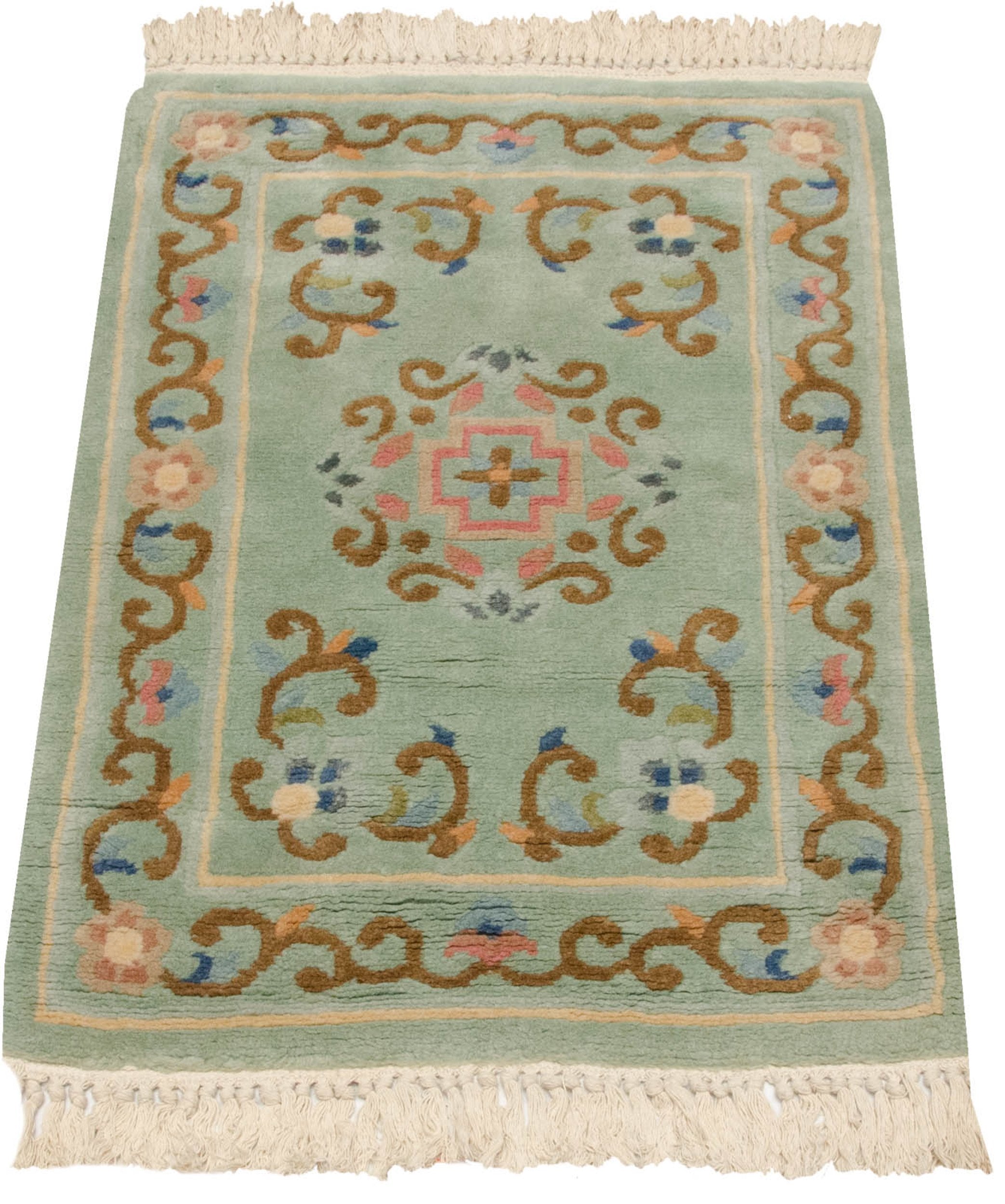 2x3 Vintage Japanese Arts And Crafts Design Rug Mat // ONH Item mc001552 Image 1