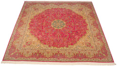 12x12.5 Vintage Bulgarian Kerman Design Square Carpet // ONH Item mc001556 Image 1