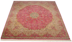 12x12.5 Vintage Bulgarian Kerman Design Square Carpet // ONH Item mc001556 Image 2