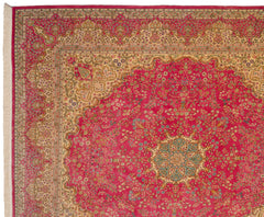 12x12.5 Vintage Bulgarian Kerman Design Square Carpet // ONH Item mc001556 Image 3