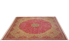 12x12.5 Vintage Bulgarian Kerman Design Square Carpet // ONH Item mc001556 Image 9