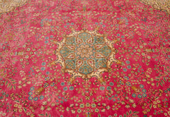 12x12.5 Vintage Bulgarian Kerman Design Square Carpet // ONH Item mc001556 Image 10