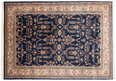 10x14 Vintage Indian Mohajeran Sarouk Design Carpet // ONH Item mc001557