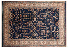 10x14 Vintage Indian Mohajeran Sarouk Design Carpet // ONH Item mc001557 Image 5