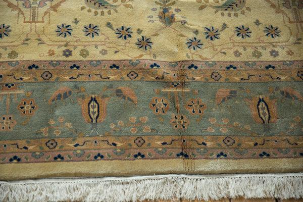 8x8 Vintage Tea Washed Indian Mohajeran Sarouk Design Square Carpet // ONH Item mc001559 Image 4