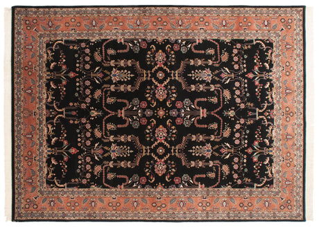 10x13.5 Vintage Indian Mohajeran Sarouk Design Carpet // ONH Item mc001564