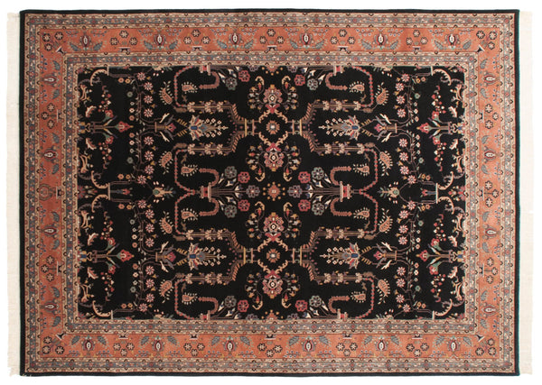 10x13.5 Vintage Indian Mohajeran Sarouk Design Carpet // ONH Item mc001564
