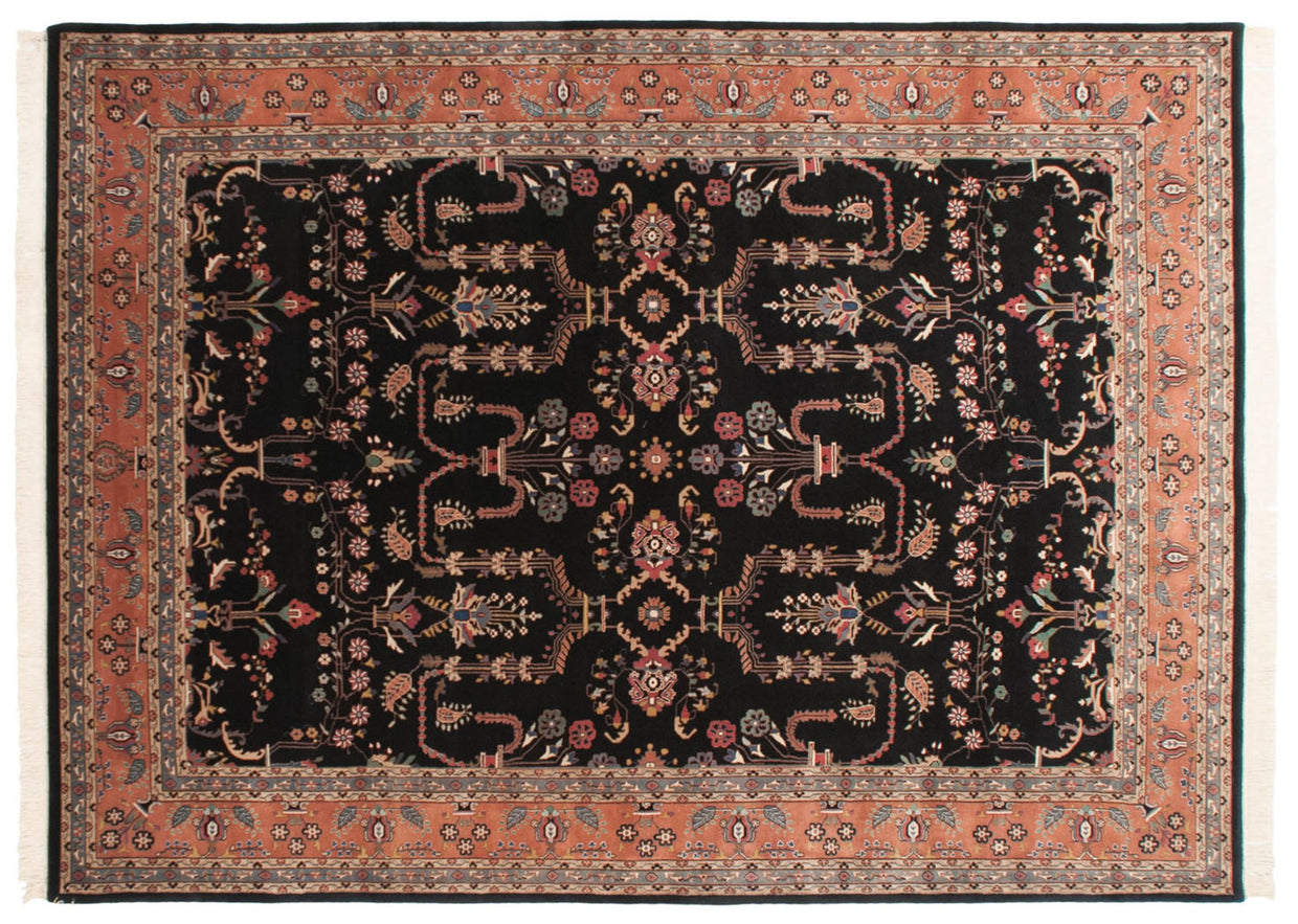 10x13.5 Vintage Indian Mohajeran Sarouk Design Carpet // ONH Item mc001564