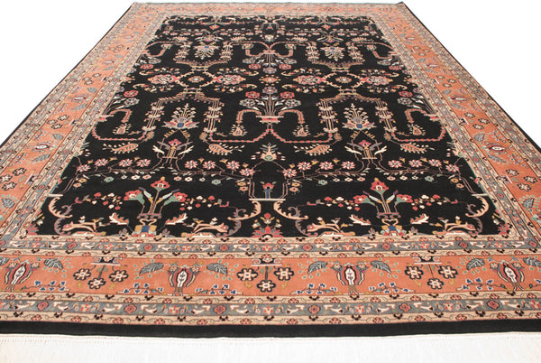 10x13.5 Vintage Indian Mohajeran Sarouk Design Carpet // ONH Item mc001564 Image 1