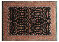 10x13.5 Vintage Indian Mohajeran Sarouk Design Carpet // ONH Item mc001564 Image 5