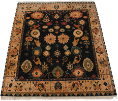 8x10 Vintage Tea Washed Indian Azeri Design Carpet // ONH Item mc001565 Image 2
