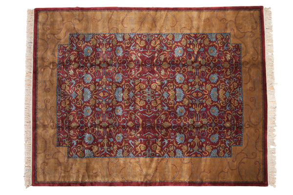 RESERVED 9x12 Vintage Indian Arts And Crafts Design Carpet // ONH Item mc001566