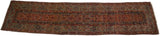 Continuous diamond lattice pattern on a collectible mid-19th century Fereghan runner.
