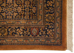 8x8.5 Vintage Tea Washed Indian Bijar Design Square Carpet // ONH Item mc001581 Image 4