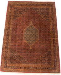 10x14 Vintage Tea Washed Indian Bijar Design Carpet // ONH Item mc001582 Image 1