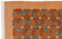 6x8.5 Vintage Indian Art Deco Design Carpet // ONH Item mc001589 Image 3