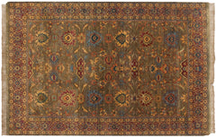 6x9 Vintage Tea Washed Agra Carpet // ONH Item mc001591