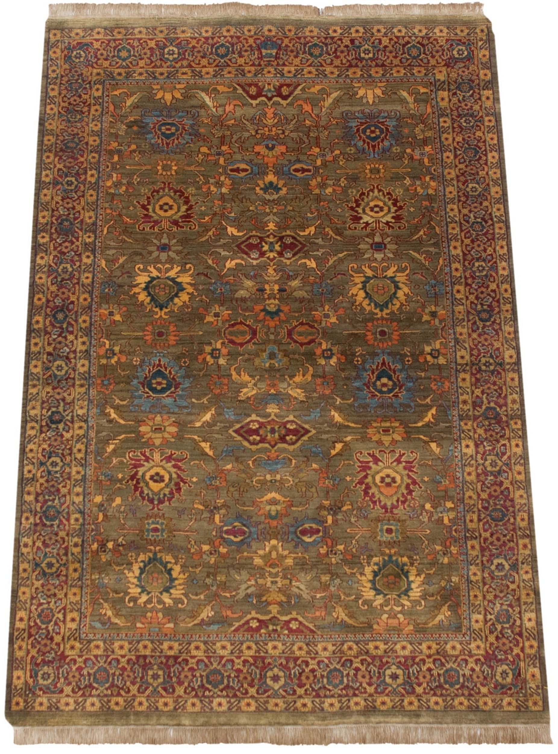6x9 Vintage Tea Washed Agra Carpet // ONH Item mc001591 Image 1
