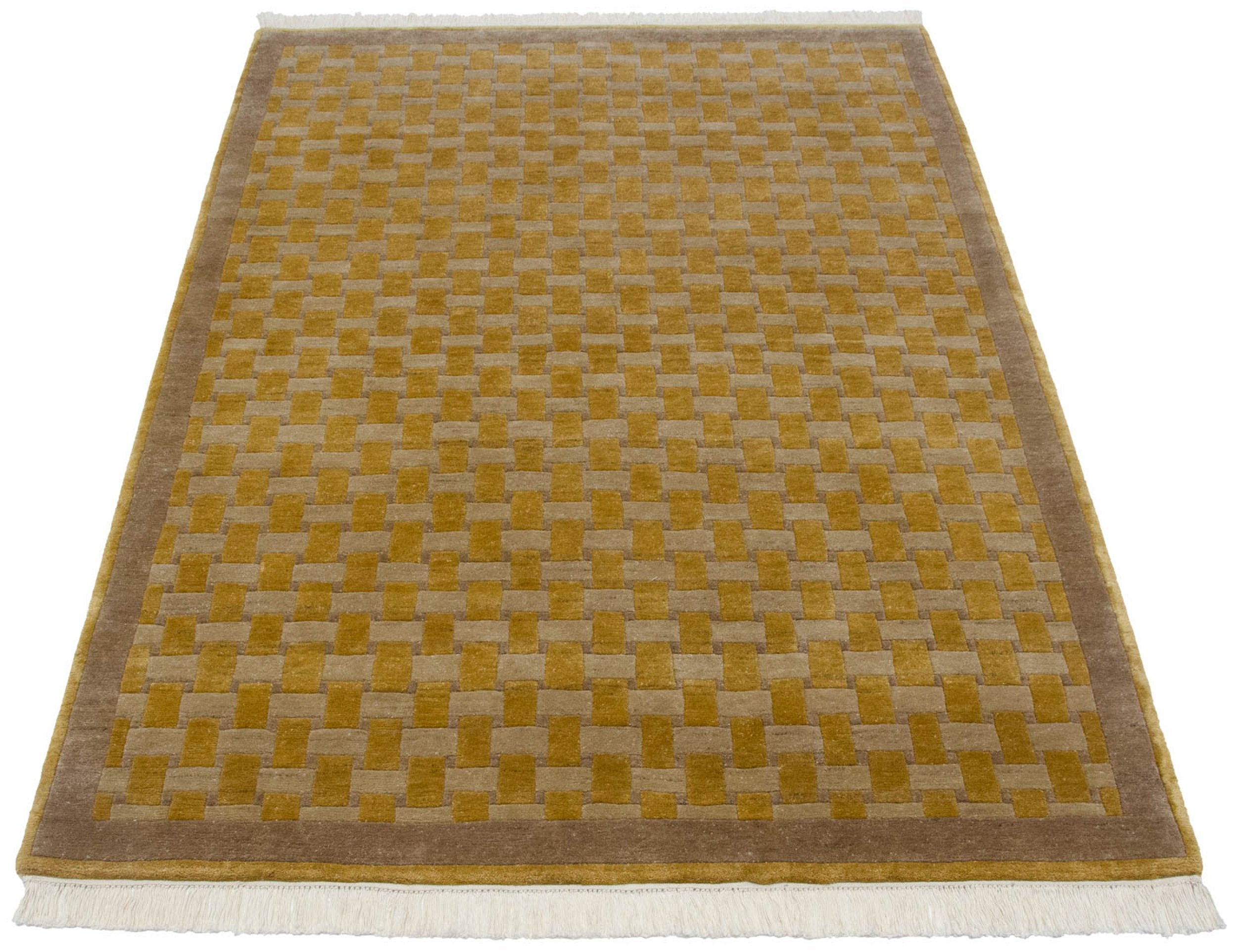 4x6 Vintage Indian Basket Weave Soumac Design Rug // ONH Item mc001593 Image 1