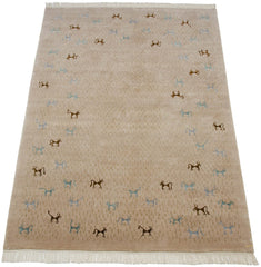6x9 New Indian Folk Art Design Carpet // ONH Item mc001595 Image 2