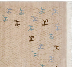 6x9 New Indian Folk Art Design Carpet // ONH Item mc001595 Image 4