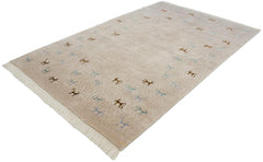 6x9 New Indian Folk Art Design Carpet // ONH Item mc001595 Image 9